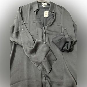 NWT Express dress shirt, dusty blue color
